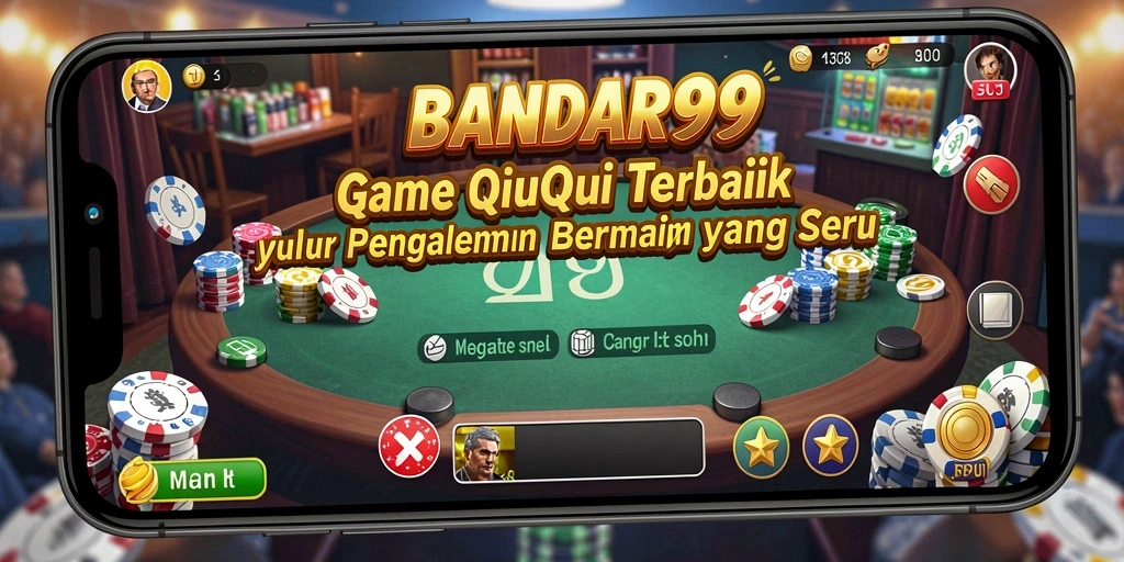 Tampilan permainan QiuQiu yang seru dan mendebarkan.