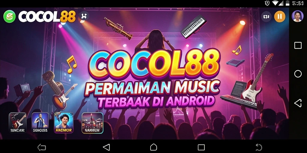 Gameplay seru di COCOL88 dengan irama musik yang menggembirakan.