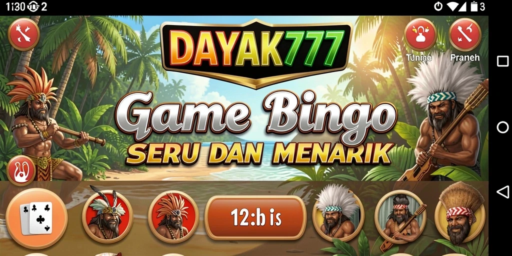 Tampilan gameplay Bingo yang seru dan mengasyikkan di DAYAK777.
