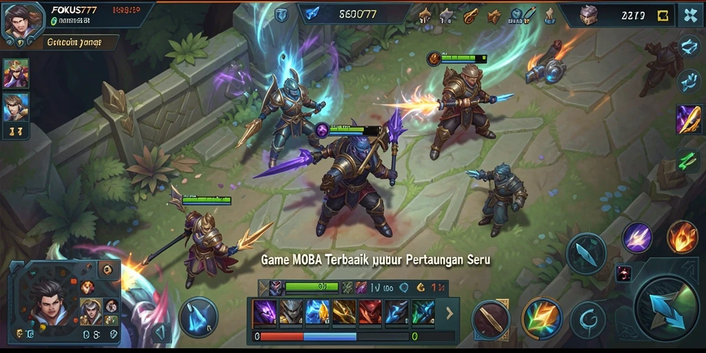 Tampilan gameplay seru dan grafis menawan dari FOKUS777.