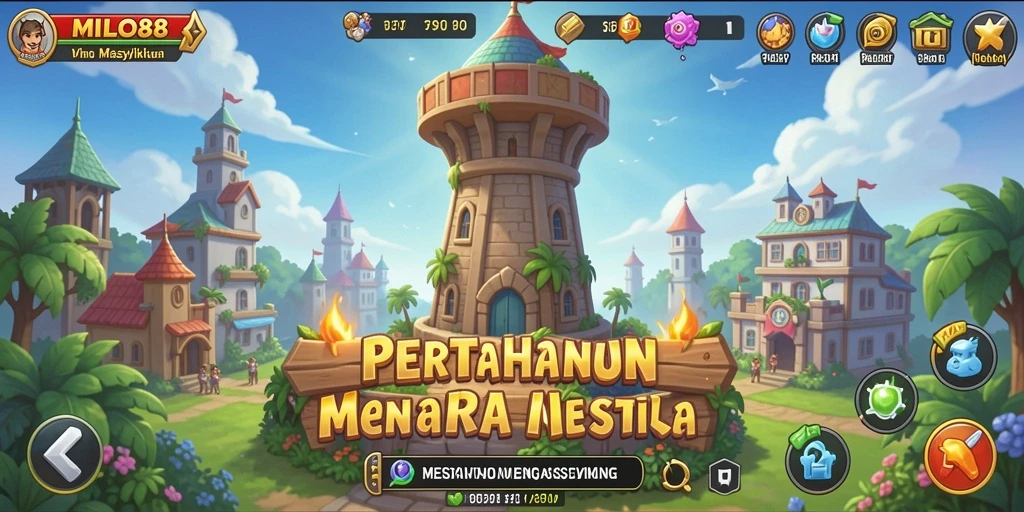Gameplay seru Tower Defense di MILO88 dengan strategi menara.
