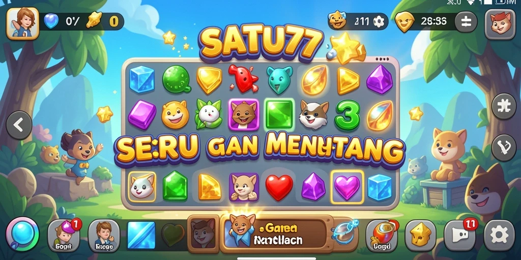 Menampilkan gameplay Match-3 yang menarik dan menantang.