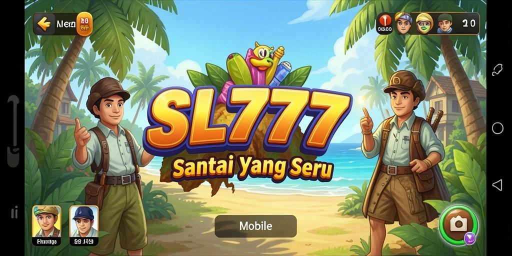 Tampilan permainan SL777 yang cerah dan penuh warna