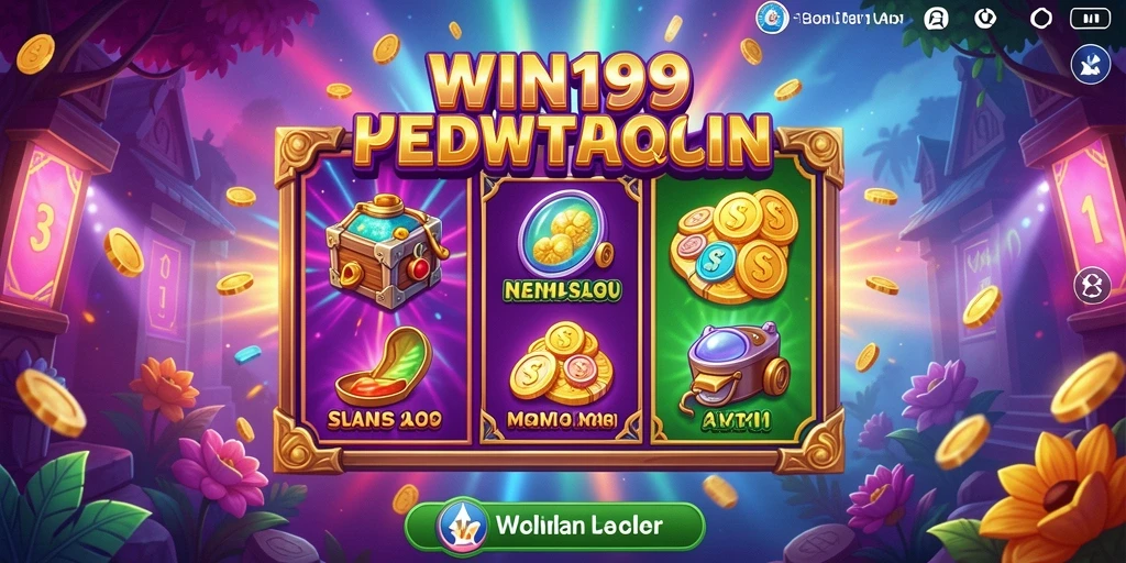 Screenshot gameplay WIN199 yang menampilkan mesin slot yang menarik.