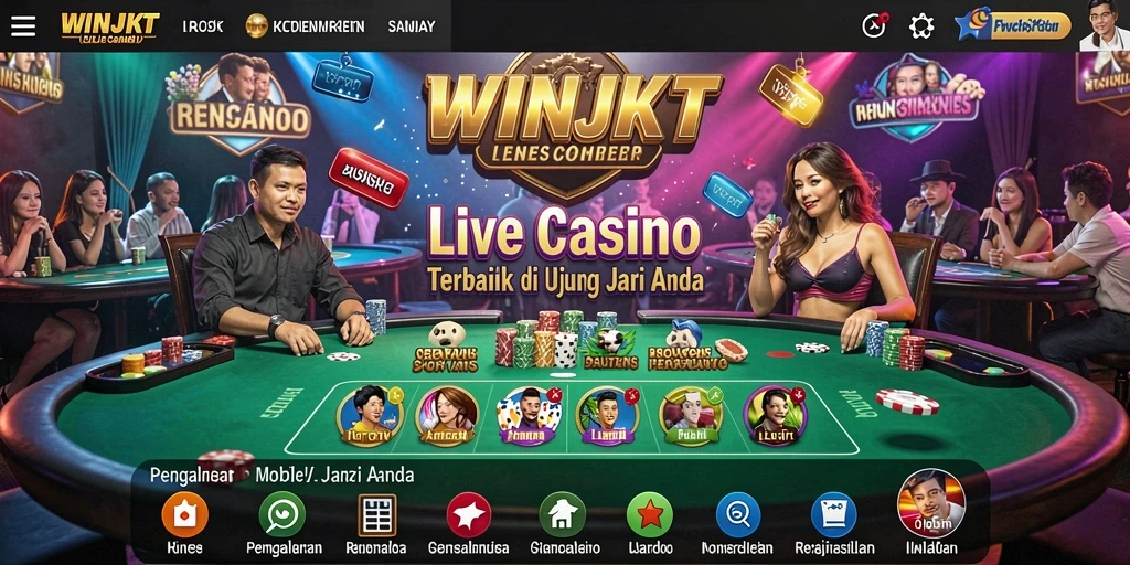 Screenshot gameplay WINJKT Live Casino yang menarik dan interaktif.